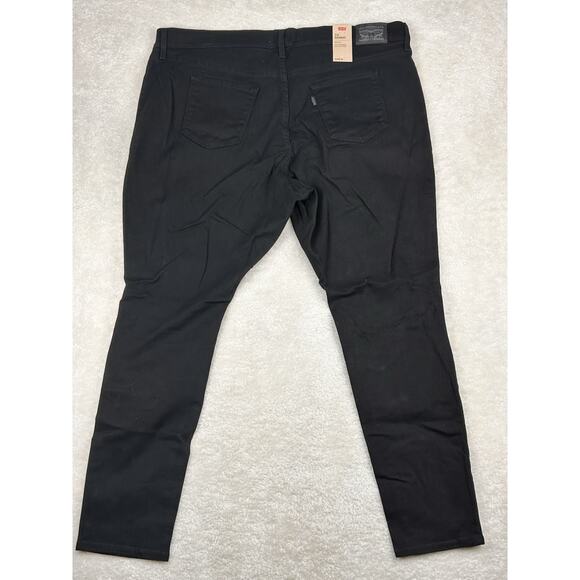 Levis Sculpt 711 Skinny Jeans Womens 22W Black Hypersoft Stretch Mid Pants New - Picture 2 of 12